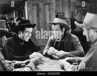 HUMPHREY BOGART and WARD BOND in THE OKLAHOMA KID 1939 director LLOYD BACON Warner Bros. Stock Photo