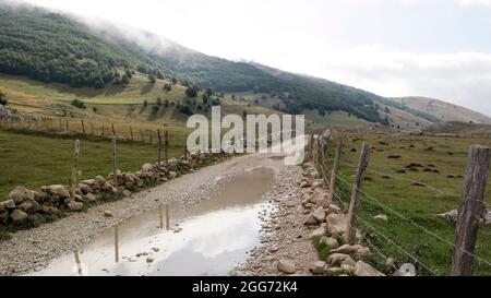 On the way to Lukomir (Bosnia and Hercegovina) Stock Photo