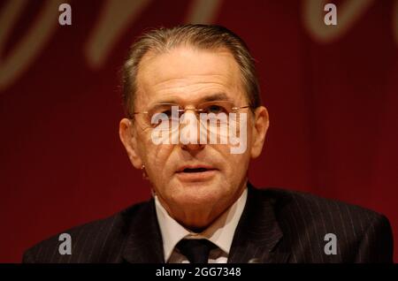 Turin, Italien. 29th Aug, 2021. Former IOC President Jacques ROGGE, died at the age of 79. Archive photo: Jacques ROGGE, BEL, IOC President, Portraet, Portrait XX. Olympic Winter Games 2006, from 10.02. - 26.02.2006 in Turin/Italy Credit: dpa/Alamy Live News Stock Photo