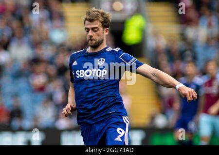 Burnley, UK. 29th Aug, 2021. Patrick Bamford of Leeds United in action. Premier League match, Burnley v Leeds Utd at Turf Moor in Burnley, Lancs on Sunday 29th August 2021. this image may only be used for Editorial purposes. Editorial use only, license required for commercial use. No use in betting, games or a single club/league/player publications. pic by Lewis Mitchell/Andrew Orchard sports photography/Alamy Live news Credit: Andrew Orchard sports photography/Alamy Live News Stock Photo