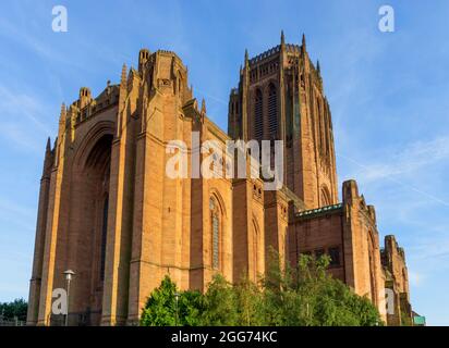 The Liverpool Cathedral is the Anglican Diocese of Liverpool Stock Photo
