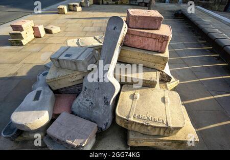 A Case History, a public art project by John King in Liverpool Stock Photo