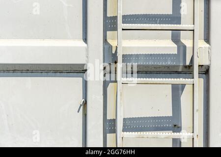 detail image of a large commercial truck Stock Photo