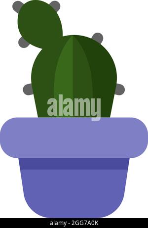 bunny ears cactus cartoon vector illustration Stock Vector Image & Art ...
