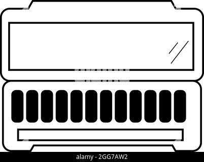 Eyeshadow palette, icon illustration, vector on white background Stock Vector