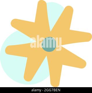 California poppy flower, icon illustration, vector on white background Stock Vector