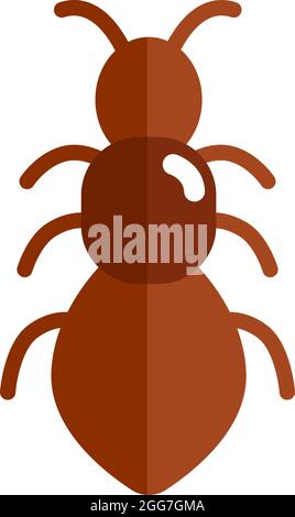 Red ant, icon illustration, vector on white background Stock Vector