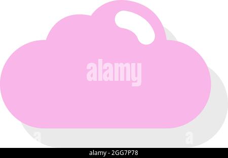 Vector cartoon cloud sky icon in comic style. Air bubble sign ...