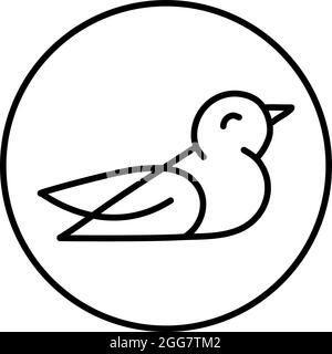 Columbidae bird, illustration, on a white background. Stock Vector