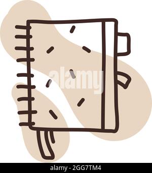 Small oragnizer notes, illustration, on a white background. Stock Vector