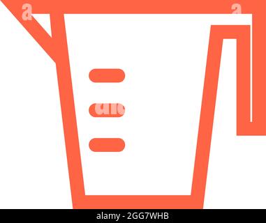 Measure cup, illustration, on a white background. Stock Vector