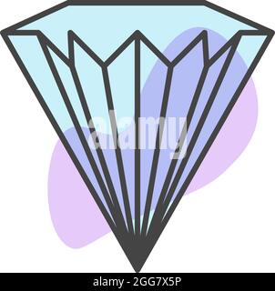 Stroke diamond geometric shape vector Stock Vector Image & Art - Alamy