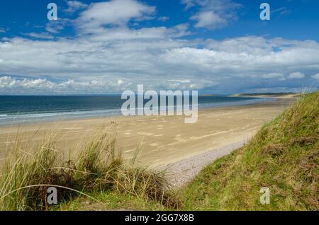 Stunning Rhossili Bay On The Gower Peninsula (World Class Beach) Stock Photo