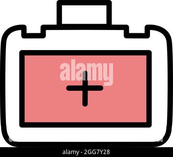 Makeup bag, illustration, on a white background. Stock Vector