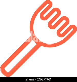 Cooking fork, illustration, on a white background. Stock Vector