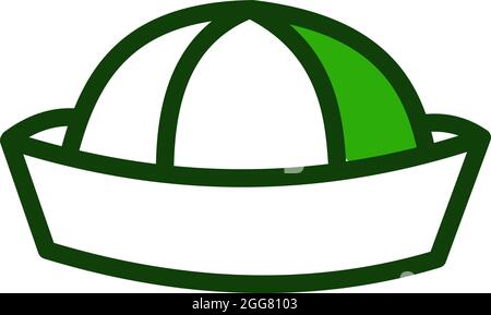 Sailor hat, illustration, on a white background. Stock Vector