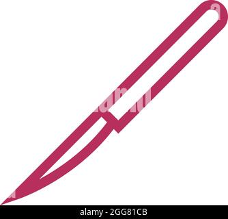 Lancet Vector Small lancet, illustration, vector on white background Stock Vector ...