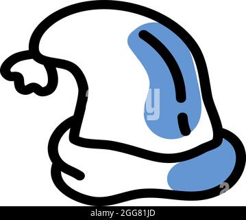 Icon winter hat, illustration, on a white background. Stock Vector