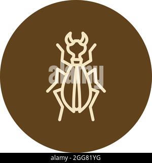 Flying ant, illustration, on a white background. Stock Vector