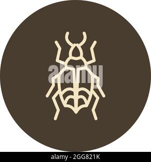 Cockroach insect, illustration, on a white background. Stock Vector