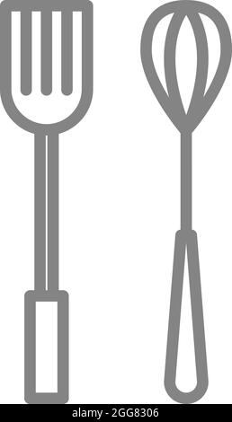 Baking tools, illustration, on a white background. Stock Vector
