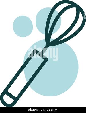 Hand mixer, illustration, on a white background. Stock Vector