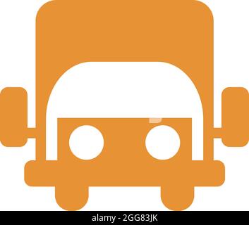 Fast delivery truck, illustration, on a white background. Stock Vector