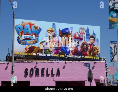 Los Angeles, California, USA 27th August 2021 A general view of atmosphere of Paw Patrol The Movie billboard on August 27, 2021 in Los Angeles, California, USA. Photo by Barry King/Alamy Stock Photo Stock Photo