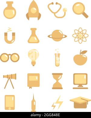 Science university, illustration, on a white background. Stock Vector