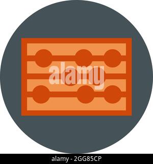 Red calculator, illustration, on a white background. Stock Vector