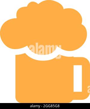 Restaurant beer, illustration, on a white background. Stock Vector