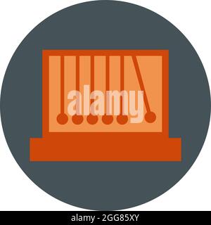 Red craddle, illustration, on a white background. Stock Vector