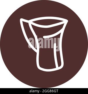 Interesting teapot, illustration, on a white background. Stock Vector