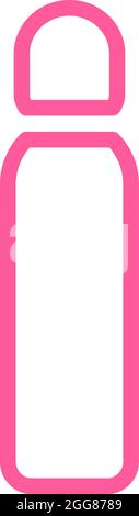Pink Hairspray, illustration, vector on a white background. Stock Vector