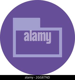 Important folder, illustration, on a white background. Stock Vector