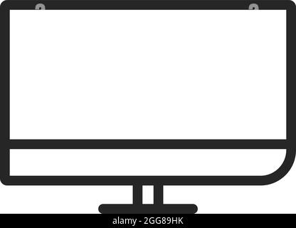 Big TV, illustration, vector on a white background. Stock Vector