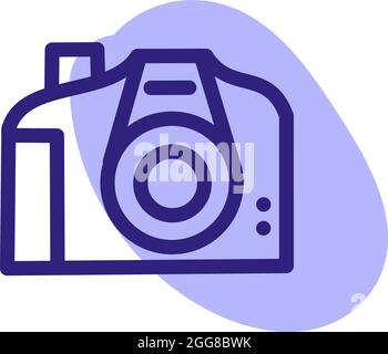 Action camera, illustration, vector on a white background. Stock Vector