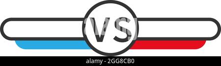 VS icon design template vector illustration Stock Vector