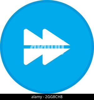 Rewing forward, illustration, vector on a white background. Stock Vector