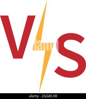 VS icon design template vector illustration Stock Vector
