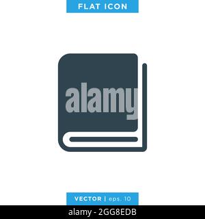 Book icon vector stock illustration design template. Vector eps 10. Stock Vector