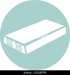 Portable Powerbank, illustration, vector on a white background. Stock Vector