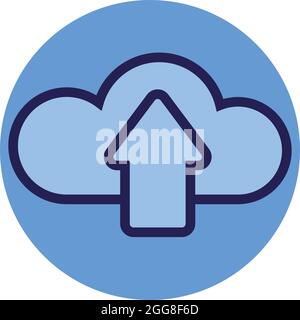 Web file download, illustration, vector on a white background. Stock Vector