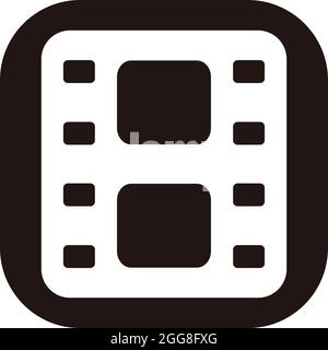 Watching movies, illustration, vector on a white background. Stock Vector