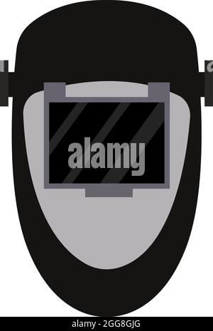 Welding shield, illustration, vector on a white background. Stock Vector