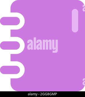 Purple notes, illustration, vector on a white background. Stock Vector
