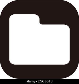 Online folder, illustration, vector on a white background. Stock Vector