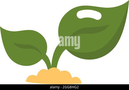 Green sprout,illustration, vector, on a white background. Stock Vector