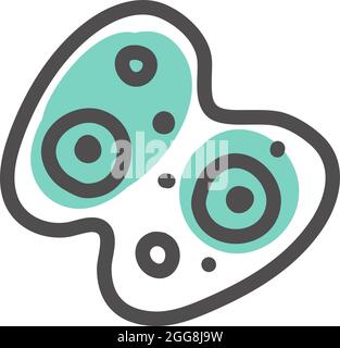 Bacteria Simple Vector Icon Bacteria Simple vector icon. Illustration symbol design template for ...