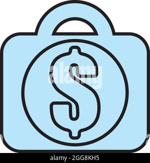 Money bag with dollar sign vector illustration Stock Vector Image & Art ...